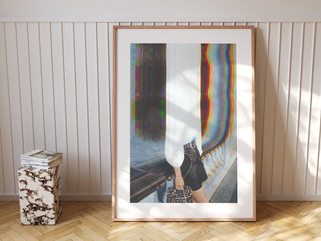 Psychedelic Altered Portrait Photo - Unique Colorful Eclectic Boho Wall Decor for Home, Office, Studio, Salon | Untitled (219) Giclée Print