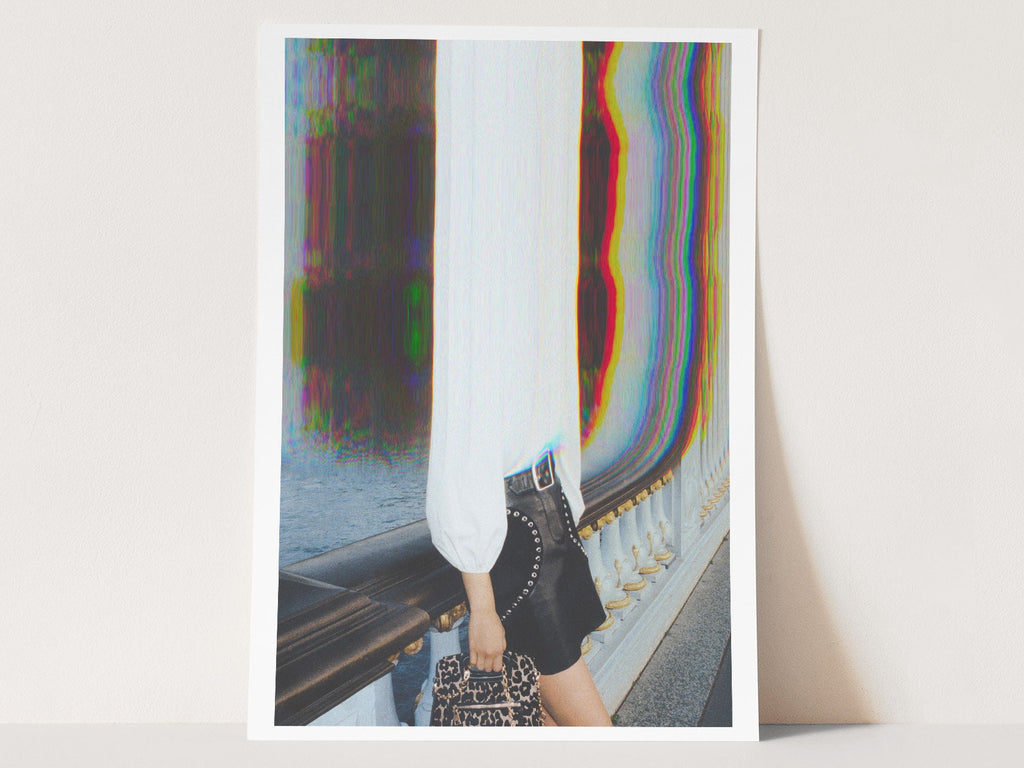 Psychedelic Altered Portrait Photo - Unique Colorful Eclectic Boho Wall Decor for Home, Office, Studio, Salon | Untitled (219) Giclée Print