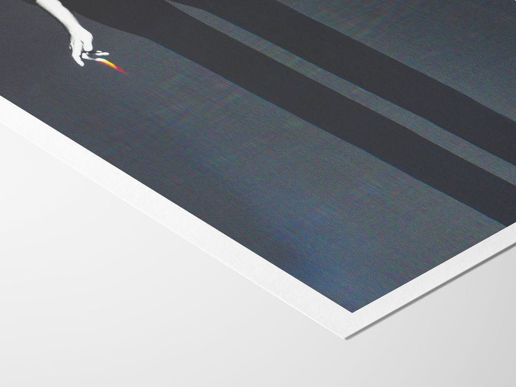 Altered Black And White Portrait Photo Wall Art - Eclectic, Moody, Minimal Aesthetic Decor For Home, Office | Untitled (220) Giclée Print