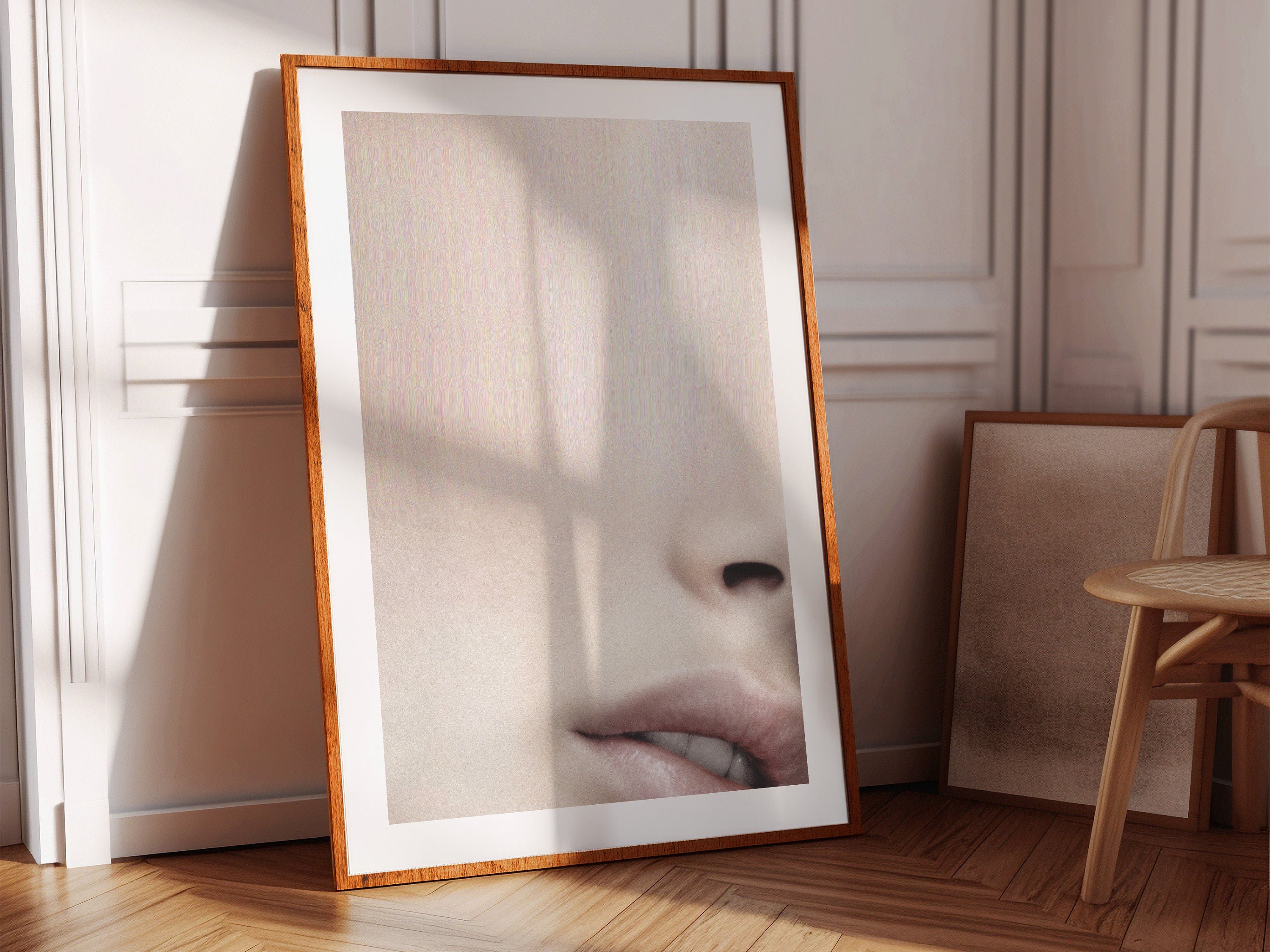 Sensual Minimal Glitch Photo Artwork - Eclectic Funky Bohemian Wall Decor for Bedroom, Living Room, Office | Untitled (221) Giclée Print