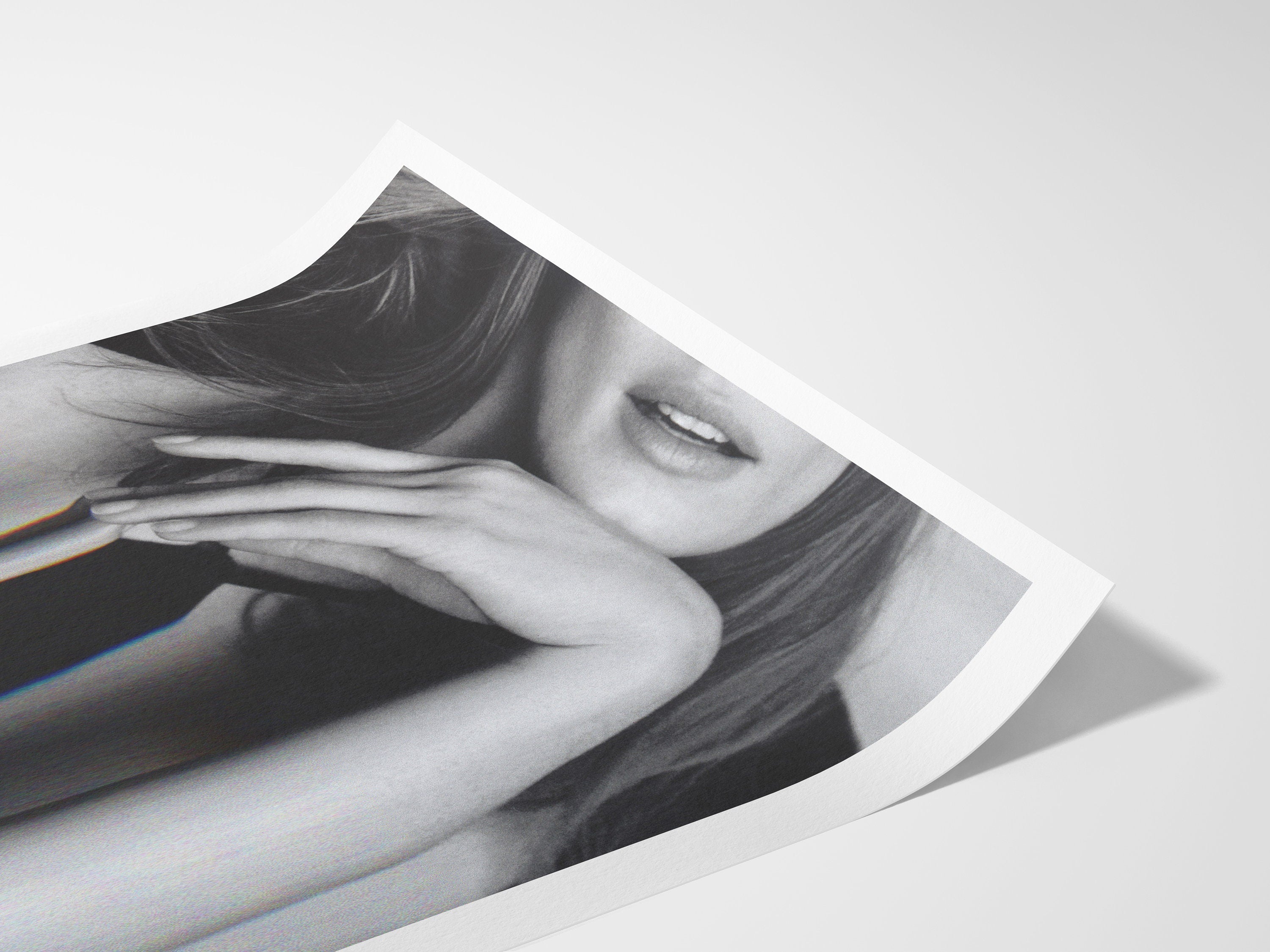 Altered Fashion Portrait Wall Art - Minimalist Black and White Photo for Eclectic Boho Home, Office Decor | Untitled (224) Giclée Print