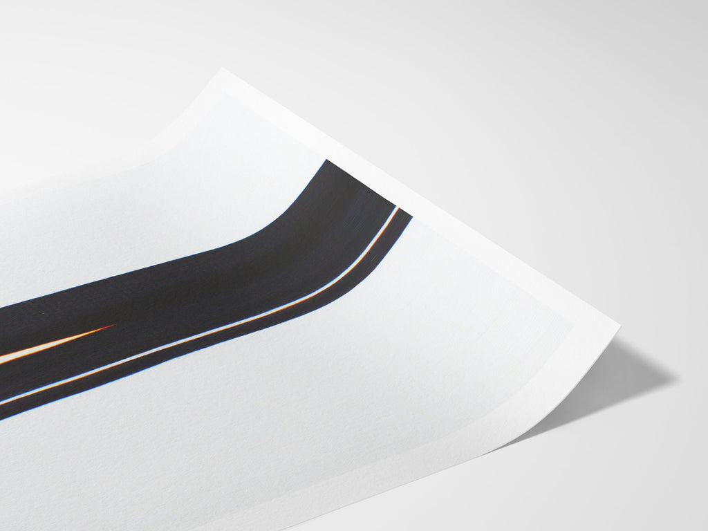 Minimalist Black And White Sneaker Artwork - Vertical Altered Glitch Photo for Home, Office, Bathroom, Bedroom | Untitled (227) Giclée Print