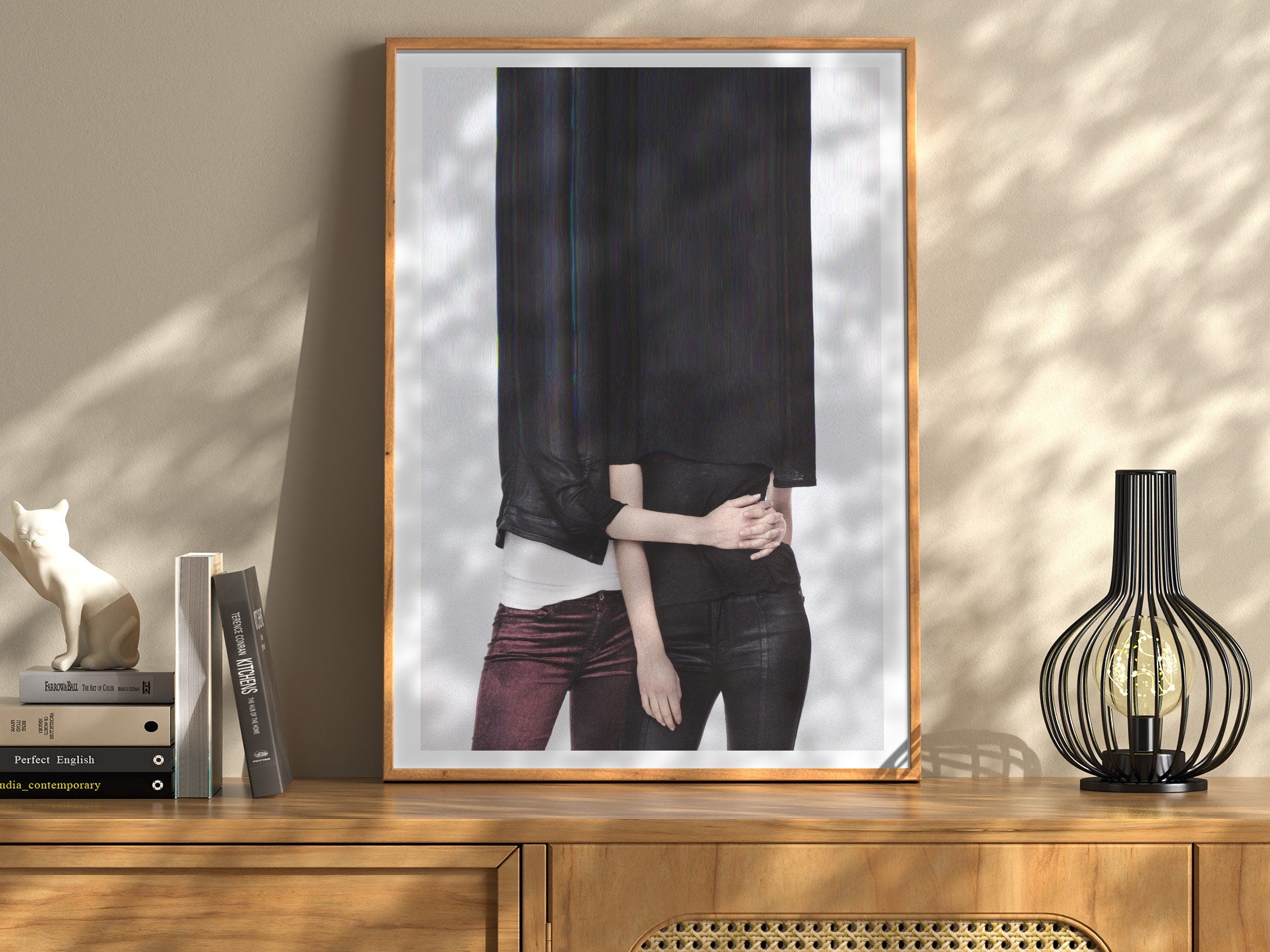 Altered Couples Portrait Photo Giclée Artwork - Eclectic Romantic Love Wall Decor for Living Room, Bedroom | Untitled (230) Giclée Print