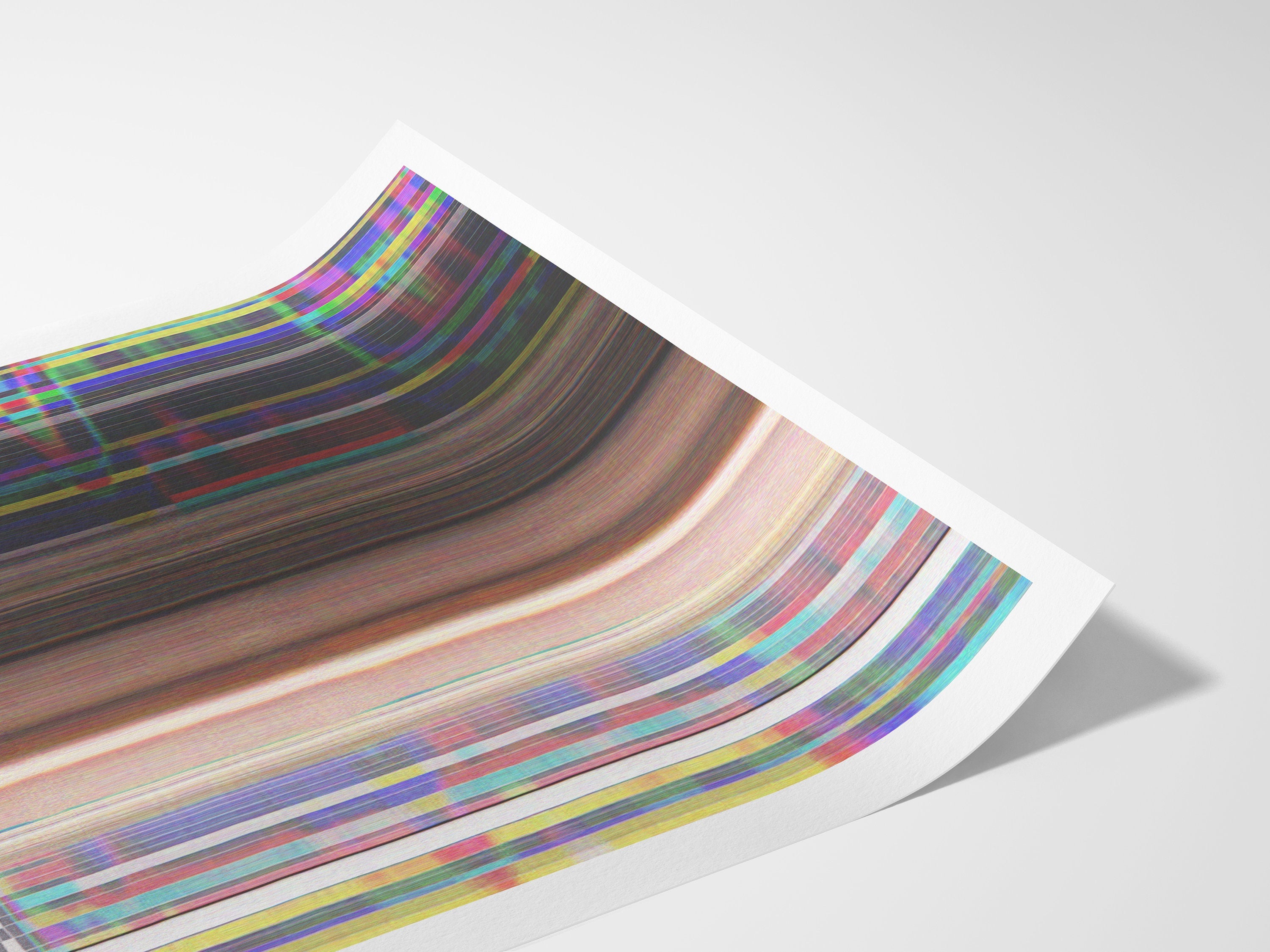 Altered British Fashion Photo Artwork - Colorful Aesthetic Wall Decor for Tea Shop, Coffee Shop, Cafe, Kitchen | Untitled (231) Giclée Print