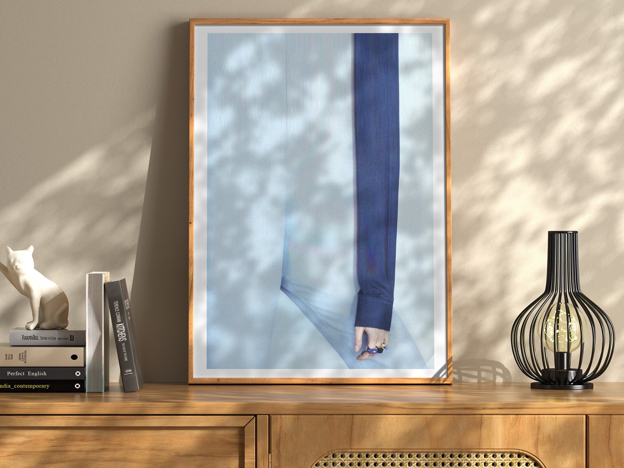 Light Blue Minimalist Wall Art - Neutral Elegant Abstract Wall Decor for Home, Office, Apartment, Bedroom | Untitled (232) Giclée Print