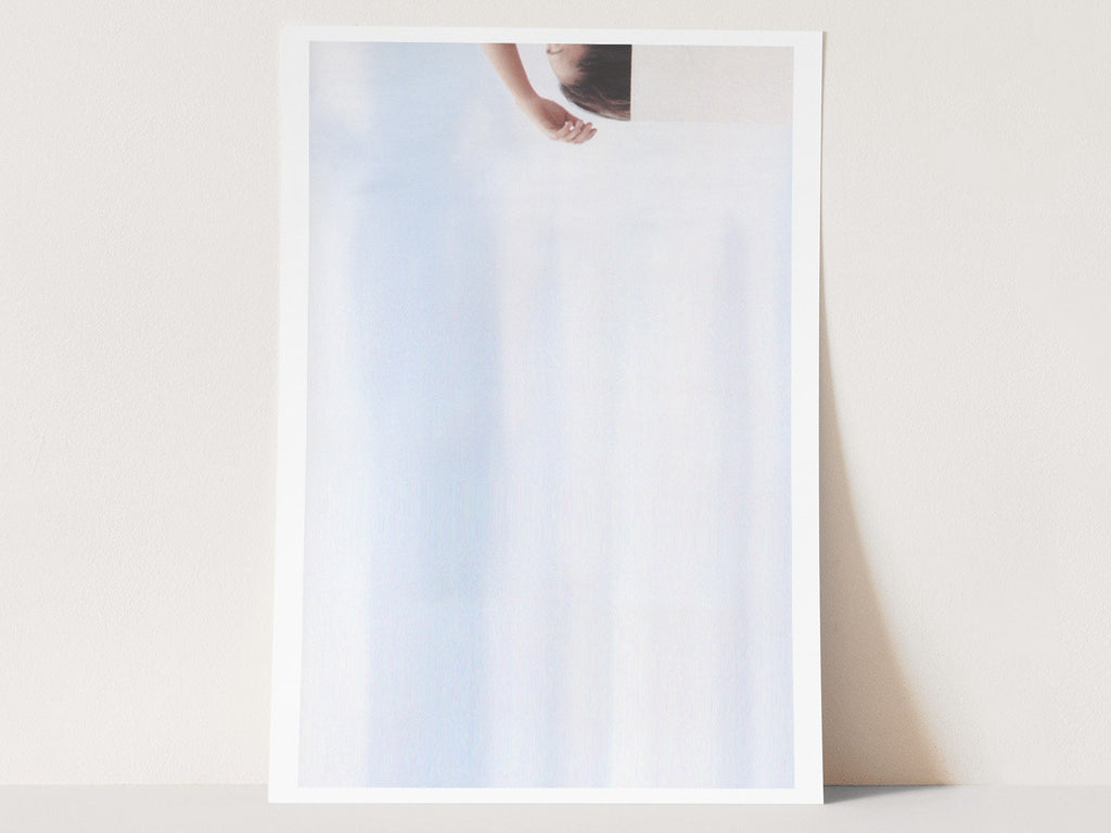 Surreal Minimalist Altered Blue Sky Clouds Photo Artwork – Feminine Wall Decor For Bedroom, Bathroom, Office | Untitled (236) Giclée Print