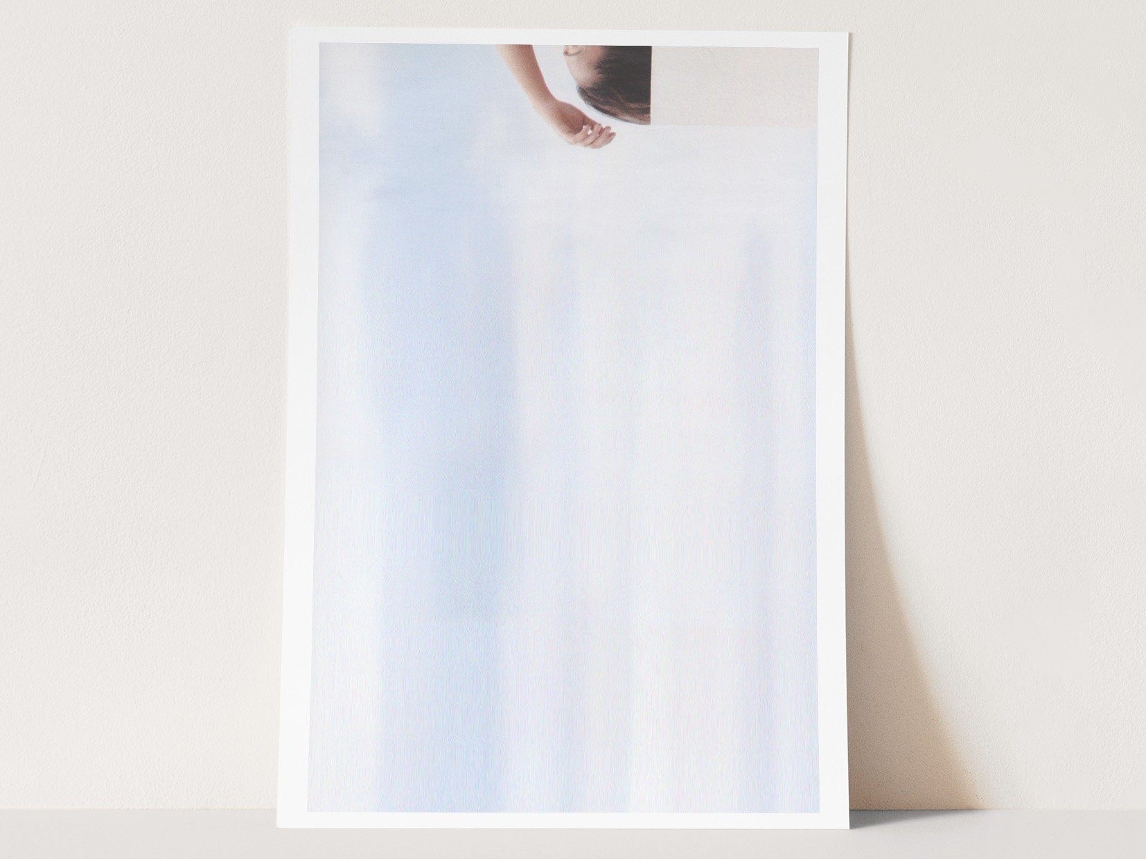 Surreal Minimalist Altered Blue Sky Clouds Photo Artwork – Feminine Wall Decor For Bedroom, Bathroom, Office | Untitled (236) Giclée Print