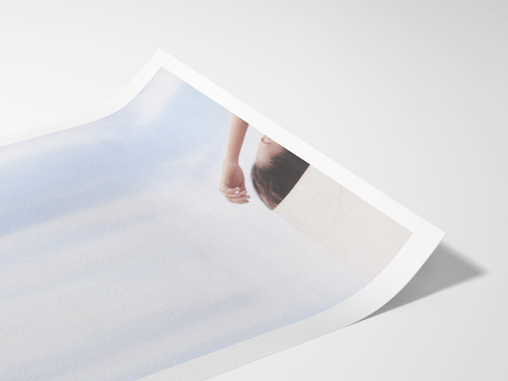 Surreal Minimalist Altered Blue Sky Clouds Photo Artwork – Feminine Wall Decor For Bedroom, Bathroom, Office | Untitled (236) Giclée Print