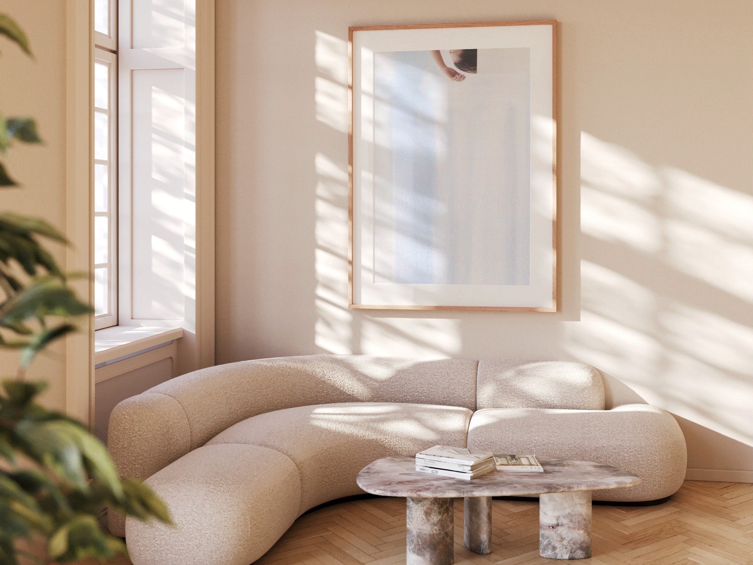 Surreal Minimalist Altered Blue Sky Clouds Photo Artwork – Feminine Wall Decor For Bedroom, Bathroom, Office | Untitled (236) Giclée Print