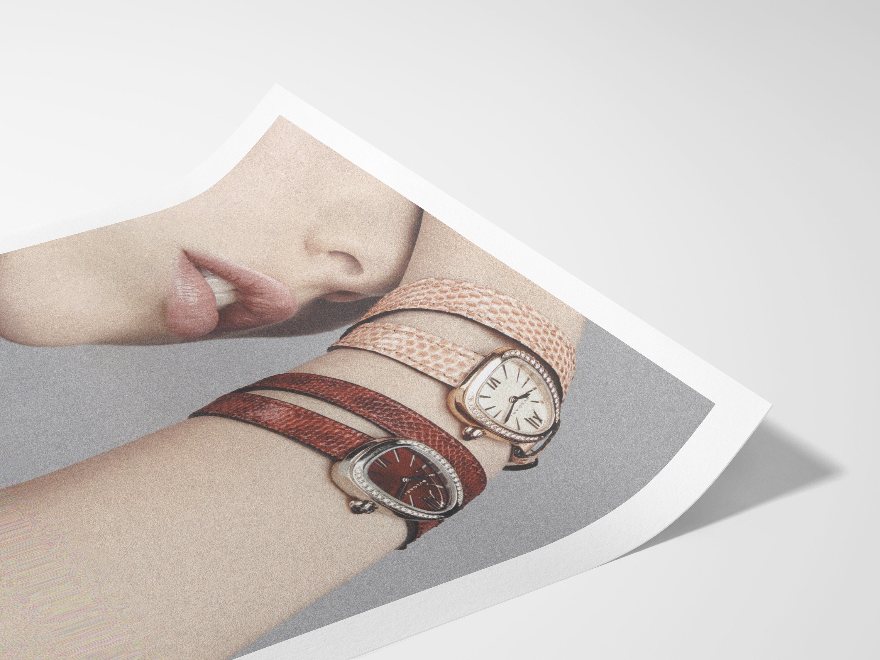 Grey Altered Photo Art - Boho Eclectic Art About Time, Clocks, Watches for Living Room, Home Office Wall Decor | Untitled (239) Giclée Print