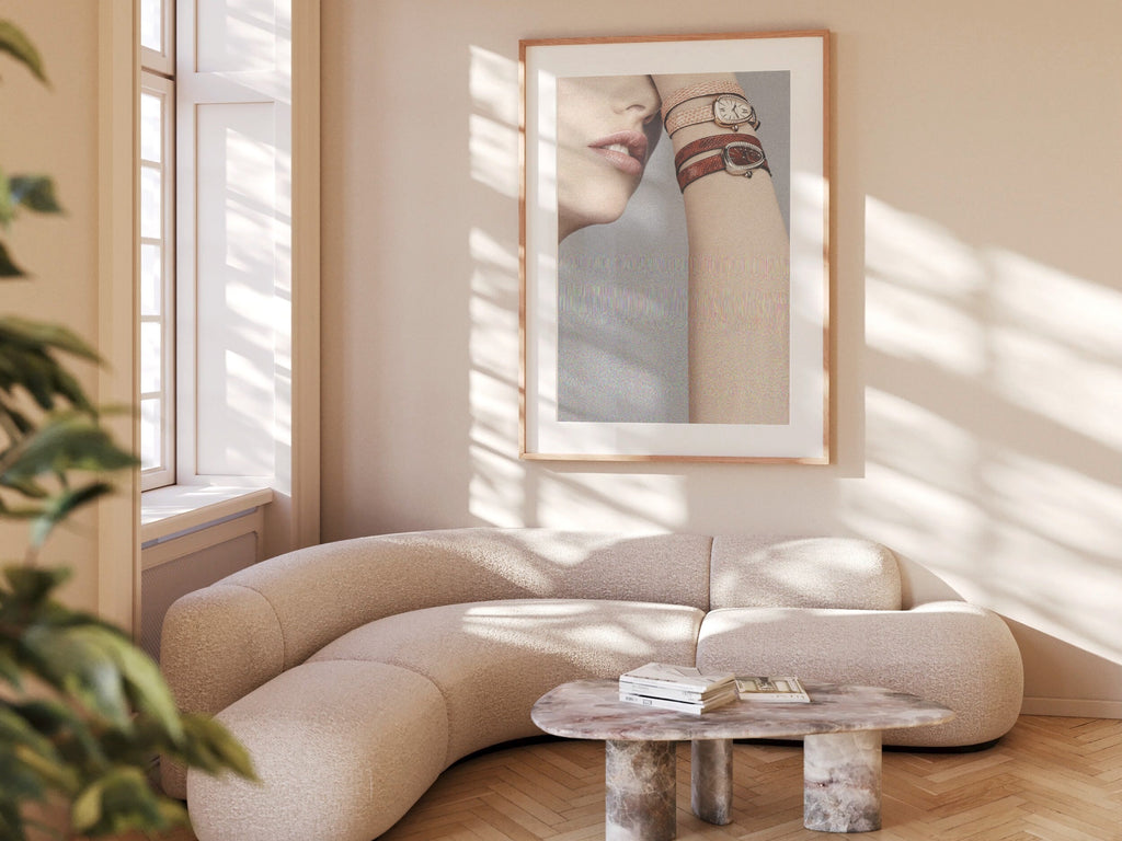 Grey Altered Photo Art - Boho Eclectic Art About Time, Clocks, Watches for Living Room, Home Office Wall Decor | Untitled (239) Giclée Print