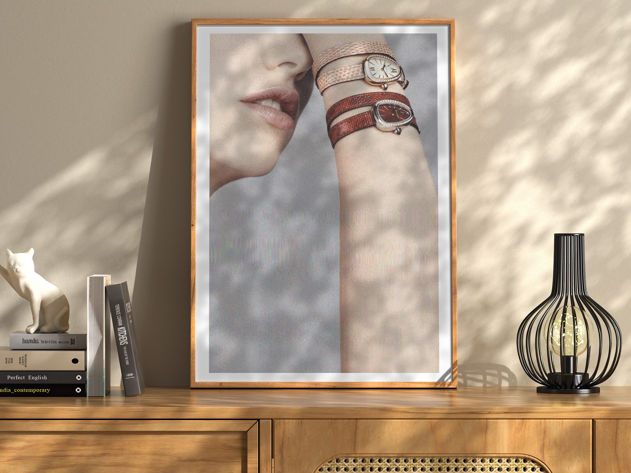 Grey Altered Photo Art - Boho Eclectic Art About Time, Clocks, Watches for Living Room, Home Office Wall Decor | Untitled (239) Giclée Print