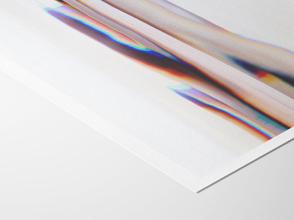 Pink and White Surrealist Psychedelic Altered Fashion Photo Art - Unique Minimal Wall Decor For Home, Office | Untitled (244) Giclée Print