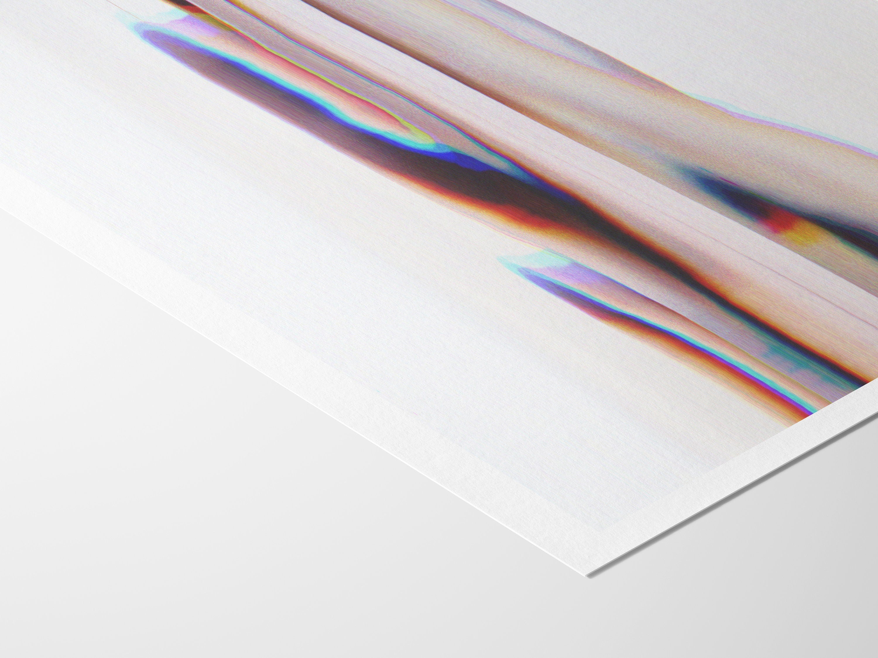 Pink and White Surrealist Psychedelic Altered Fashion Photo Art - Unique Minimal Wall Decor For Home, Office | Untitled (244) Giclée Print