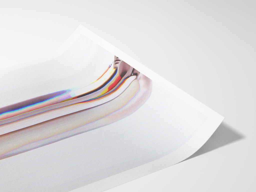 Pink and White Surrealist Psychedelic Altered Fashion Photo Art - Unique Minimal Wall Decor For Home, Office | Untitled (244) Giclée Print