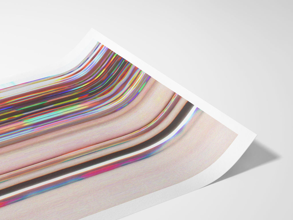 Surrealist Fashion Portrait Wall Art - Colorful Distorted Aesthetic for Contemporary Home Decor | Untitled (245) Giclée Print