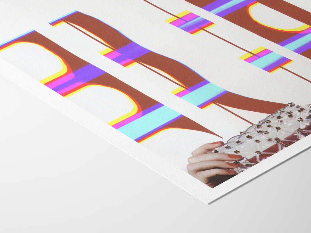 Red White Altered Fashion Photography - Eclectic Luxury Postmodern Art For Home, Office, Living Room, Bedroom | Untitled (246) Giclée Print