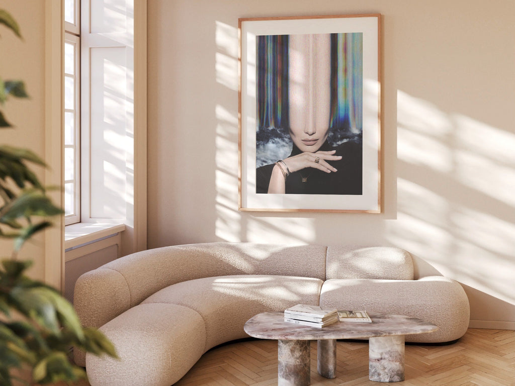 Glitch Altered Portrait Photo - Beautiful Eclectic Boho Wall Decor for Women, Apartment, Bedroom, Office | Untitled (247) Giclée Print