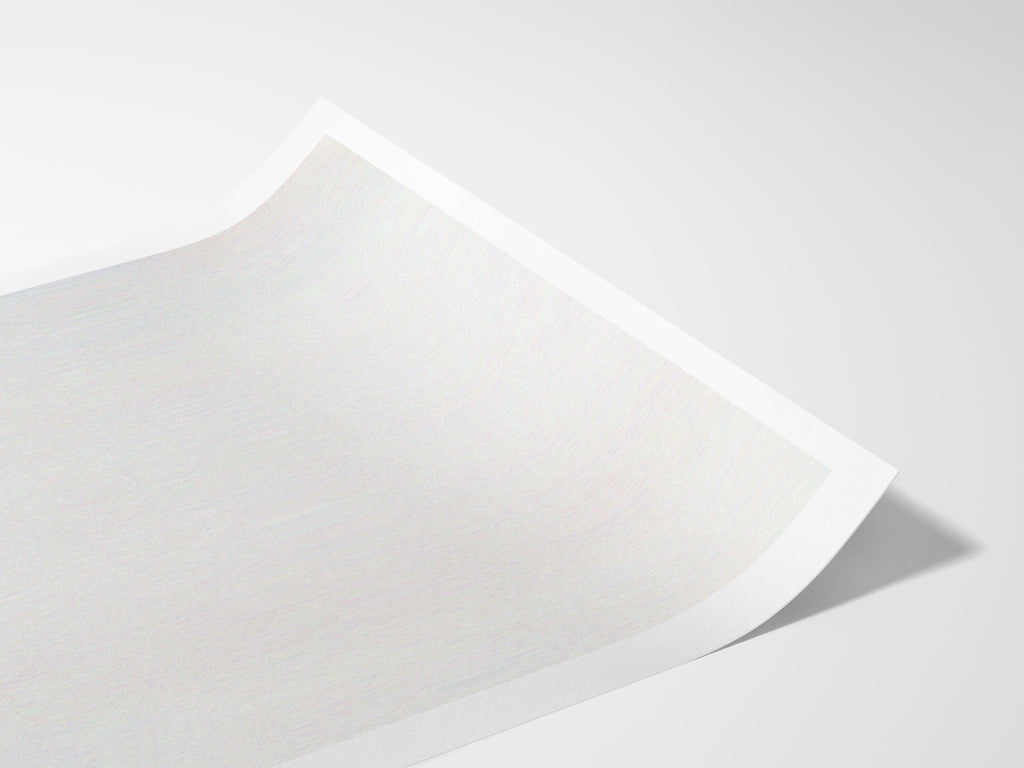 White Minimalist Modern Contemporary Wall Decor - Elegant and Neutral Vertical Art Print for Home, Office | Untitled (248) Giclée Print