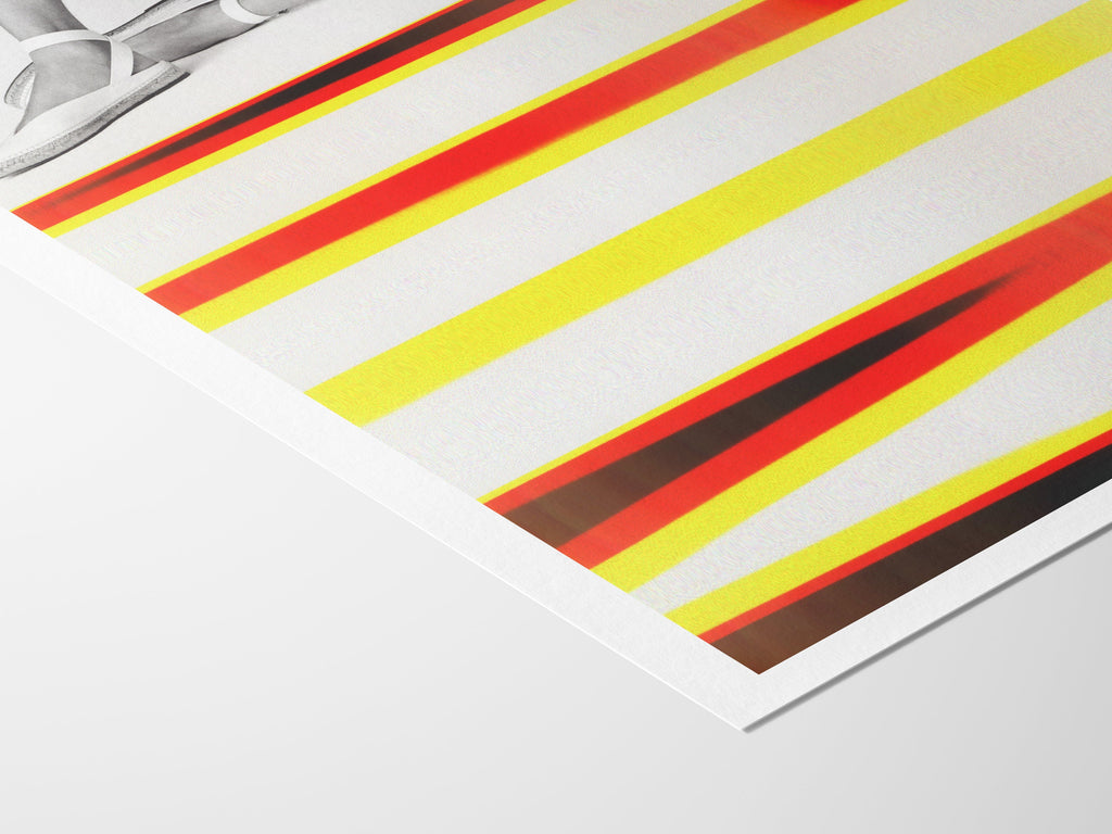 Eclectic Bohemian Wall Art For Living - Unique Altered Black and White Fashion Photo For Home, Office, Bedroom | Untitled (250) Giclée Print