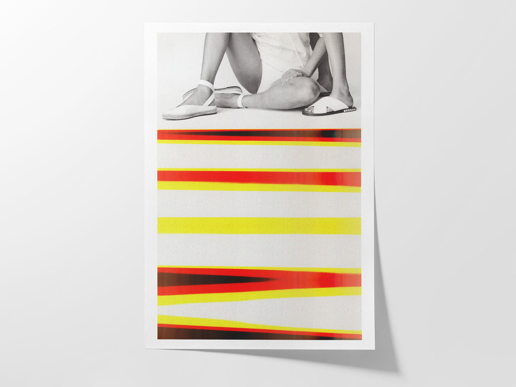 Eclectic Bohemian Wall Art For Living - Unique Altered Black and White Fashion Photo For Home, Office, Bedroom | Untitled (250) Giclée Print