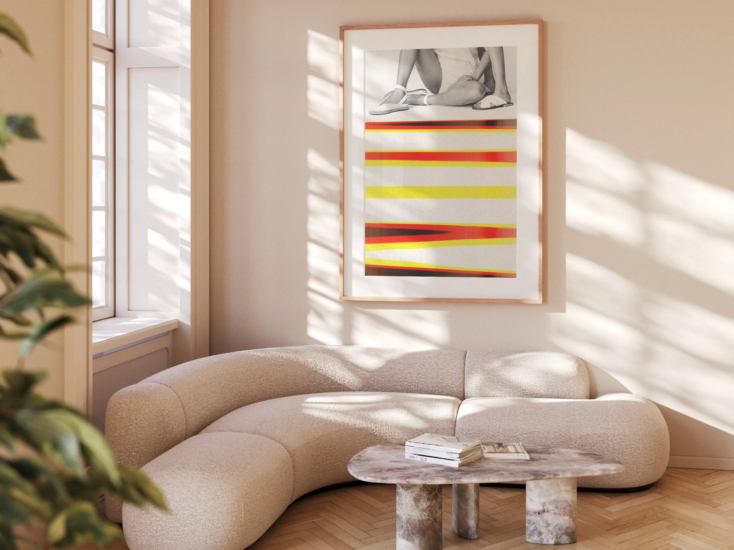 Eclectic Bohemian Wall Art For Living - Unique Altered Black and White Fashion Photo For Home, Office, Bedroom | Untitled (250) Giclée Print