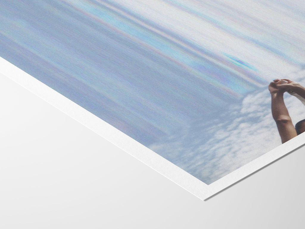 Surreal Blue And White Altered Photo Wall Art Print - Eclectic Blue Sky Wall Decor For Home, Office | Untitled (252) Giclée Print