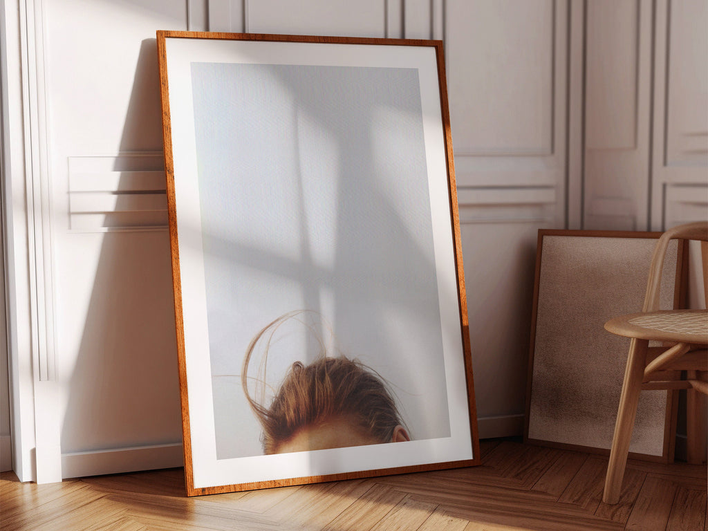 Blue Sky Woman Altered Fashion Photo - Beautiful Minimal Feminine Glitch Art For Living Room, Bedroom, Office | Untitled (253) Giclée Print