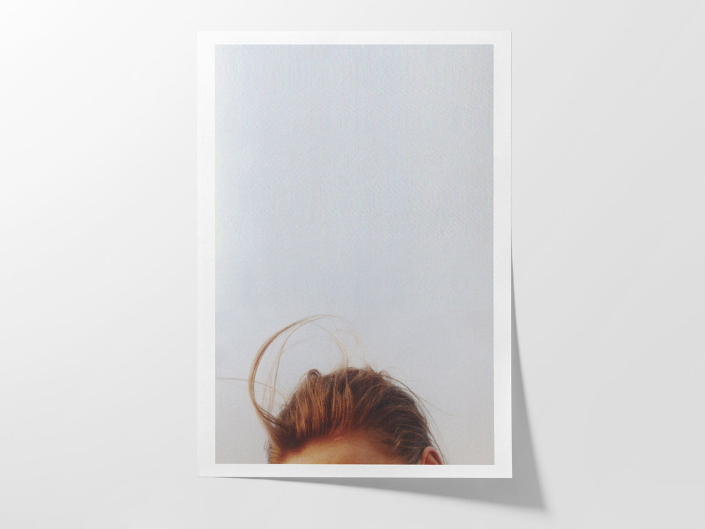 Blue Sky Woman Altered Fashion Photo - Beautiful Minimal Feminine Glitch Art For Living Room, Bedroom, Office | Untitled (253) Giclée Print