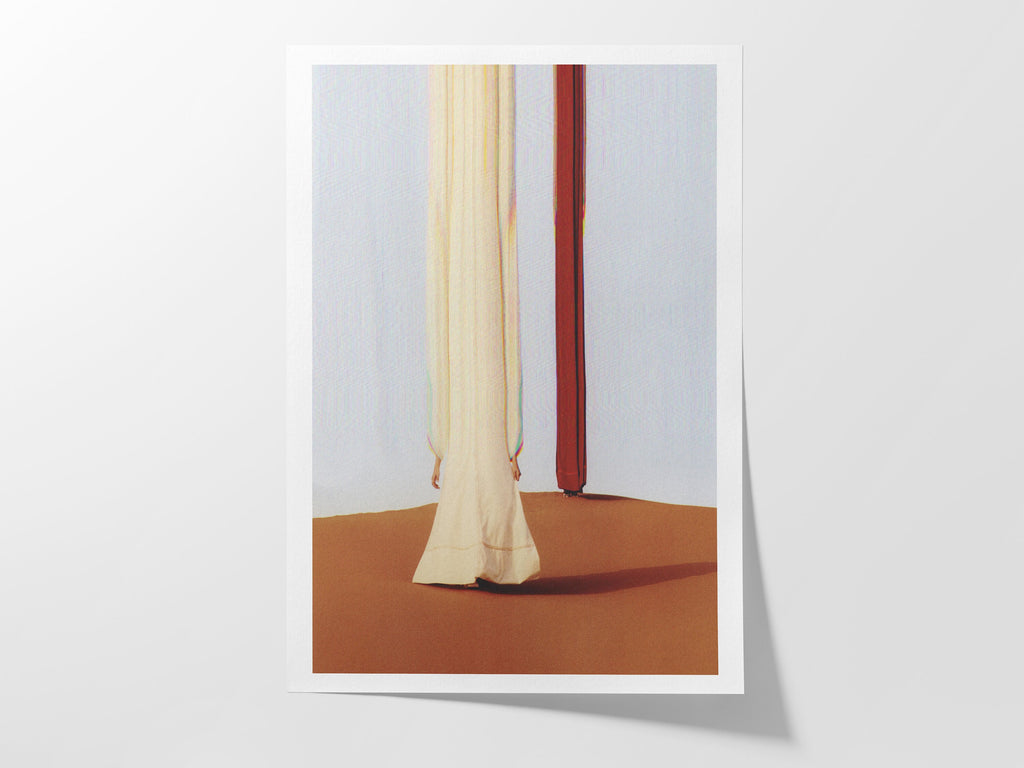 Dramatic Desert Altered Fashion Photo Art Print - Elegant Beige and Brown Wall Decor for Living Room, Bedroom | Untitled (255) Giclée Print