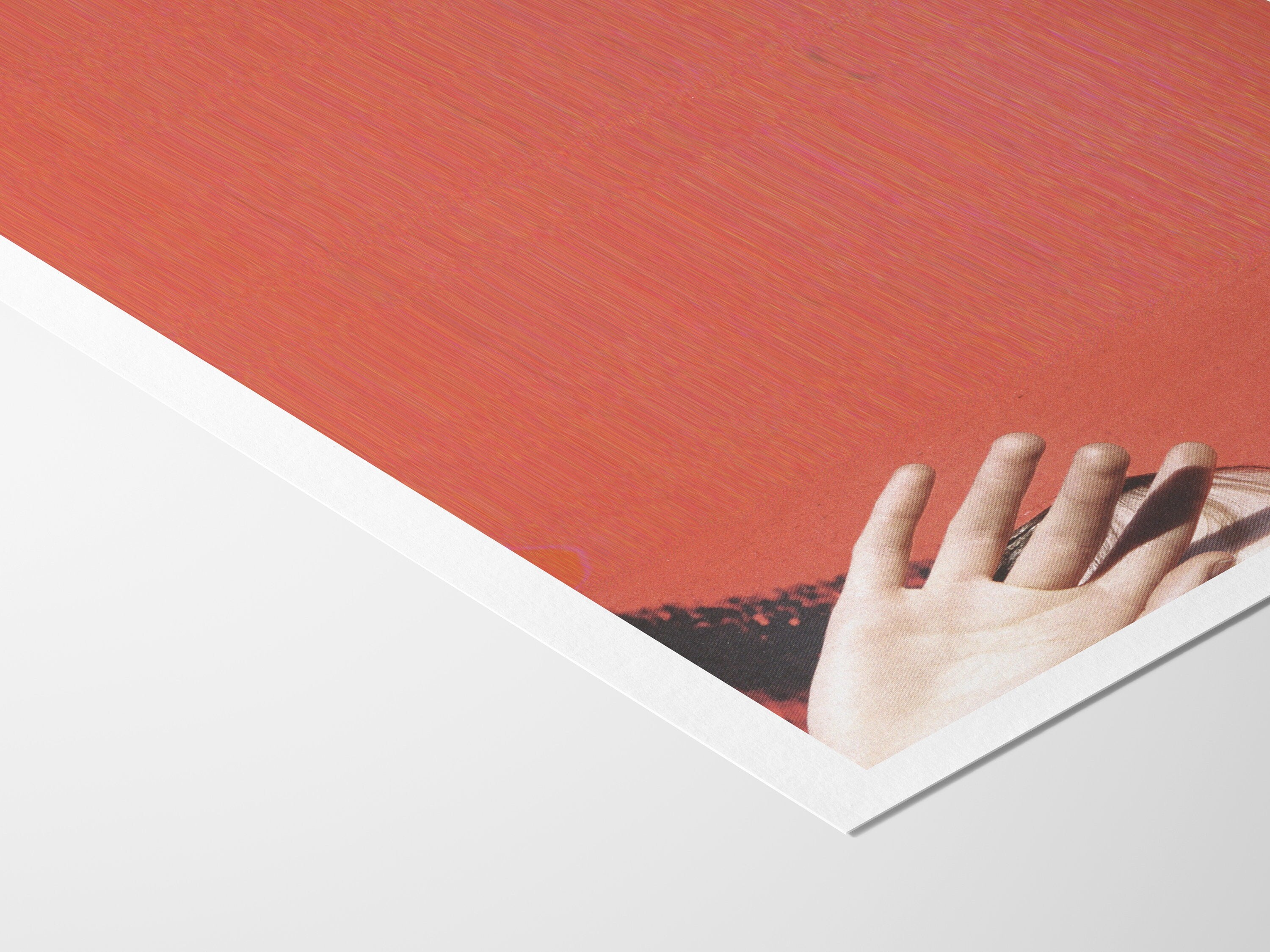 Bright Red Abstract Wall Art - Bold, Funky, Minimal Artwork for Living, Dining Room, Bedroom, Home, Office | Untitled (258) Giclée Print