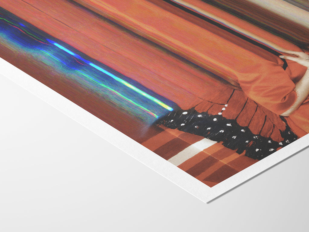 Red Orange Altered Photo Psychedelic Wall Art - Beautiful Bright Artwork for Living Room, Bedroom, Dining | Untitled (260) Giclée Print