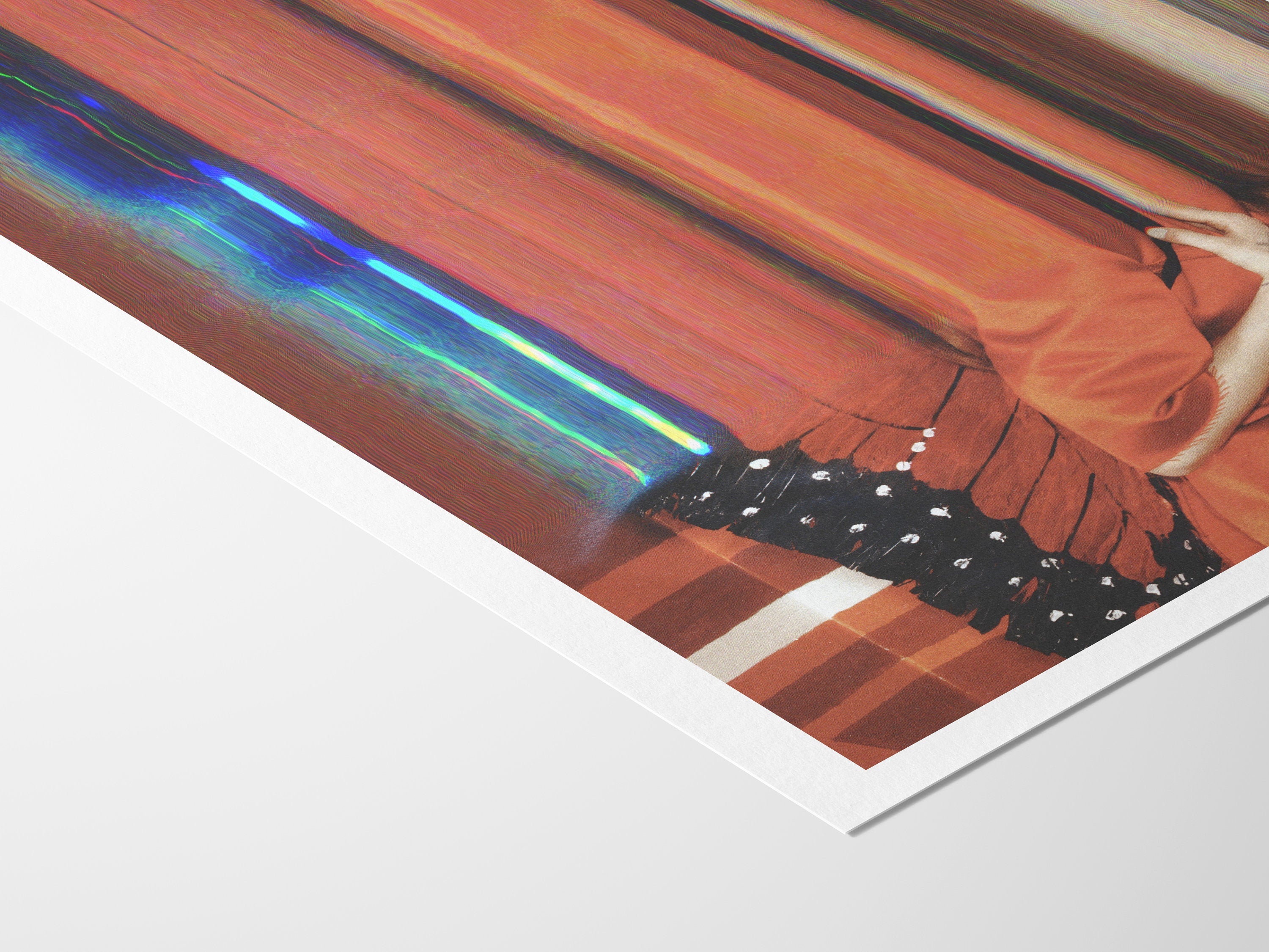 Red Orange Altered Photo Psychedelic Wall Art - Beautiful Bright Artwork for Living Room, Bedroom, Dining | Untitled (260) Giclée Print