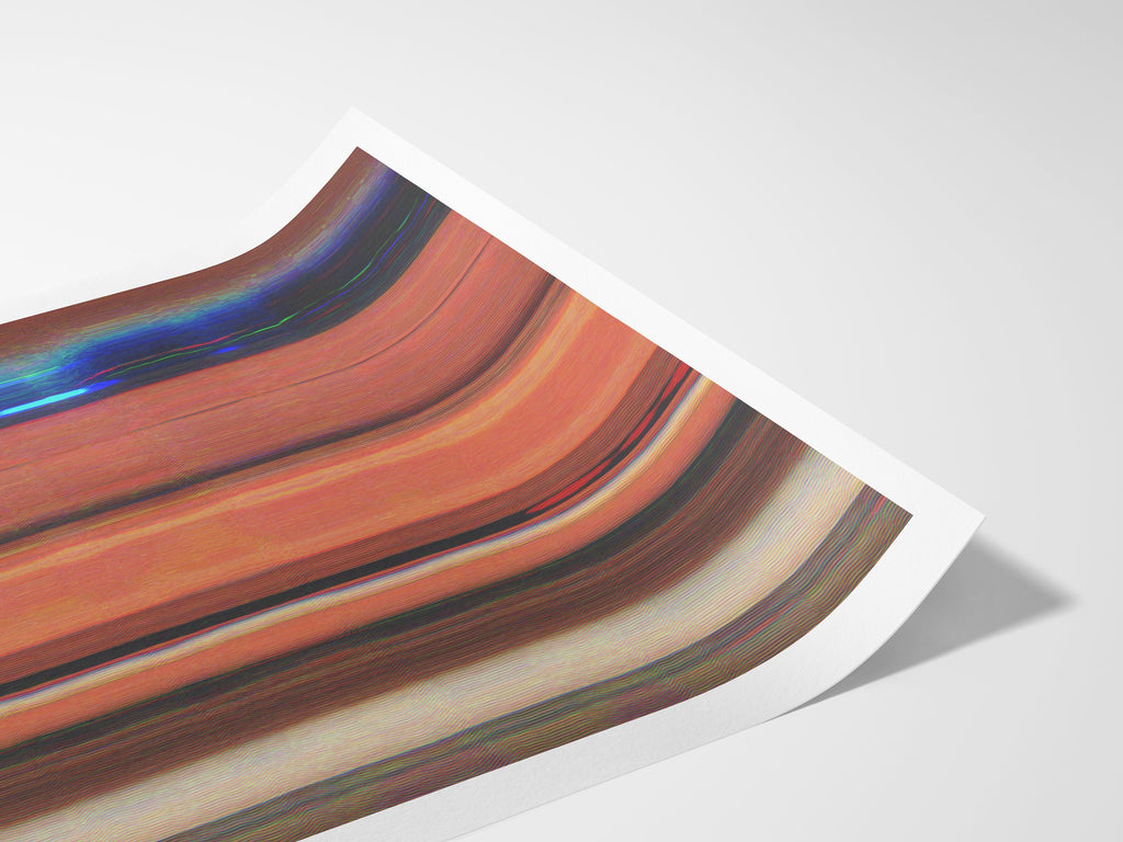 Red Orange Altered Photo Psychedelic Wall Art - Beautiful Bright Artwork for Living Room, Bedroom, Dining | Untitled (260) Giclée Print