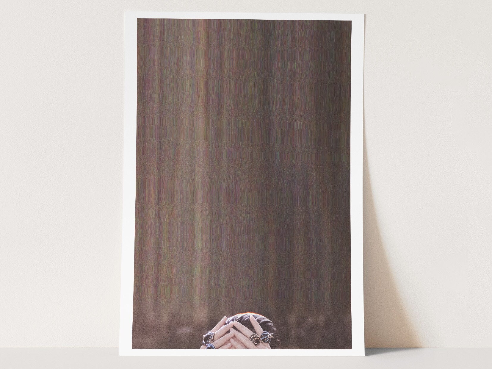 Brown Minimalist Modern Wall Art - Abstract Altered Photo Wall Decor for Living Room, Bedroom, Home, Office | Untitled (262) Giclée Print