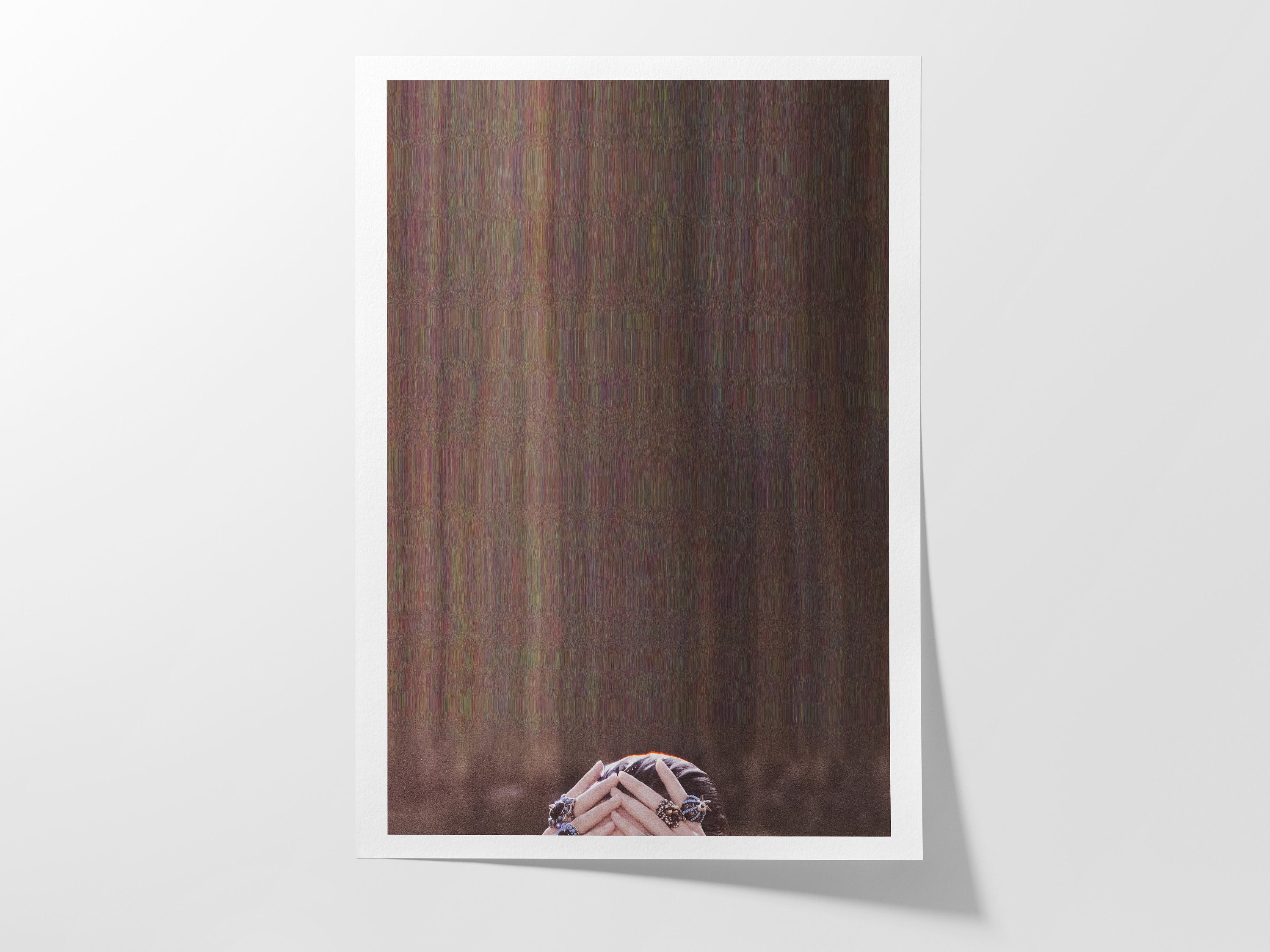 Brown Minimalist Modern Wall Art - Abstract Altered Photo Wall Decor for Living Room, Bedroom, Home, Office | Untitled (262) Giclée Print