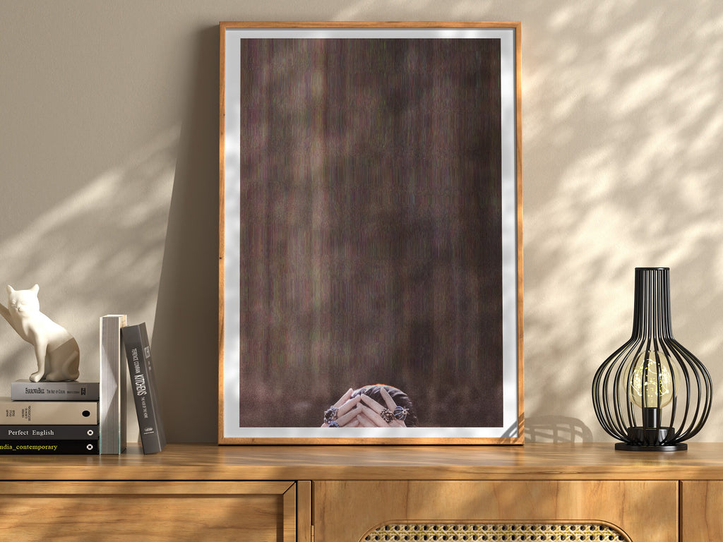 Brown Minimalist Modern Wall Art - Abstract Altered Photo Wall Decor for Living Room, Bedroom, Home, Office | Untitled (262) Giclée Print