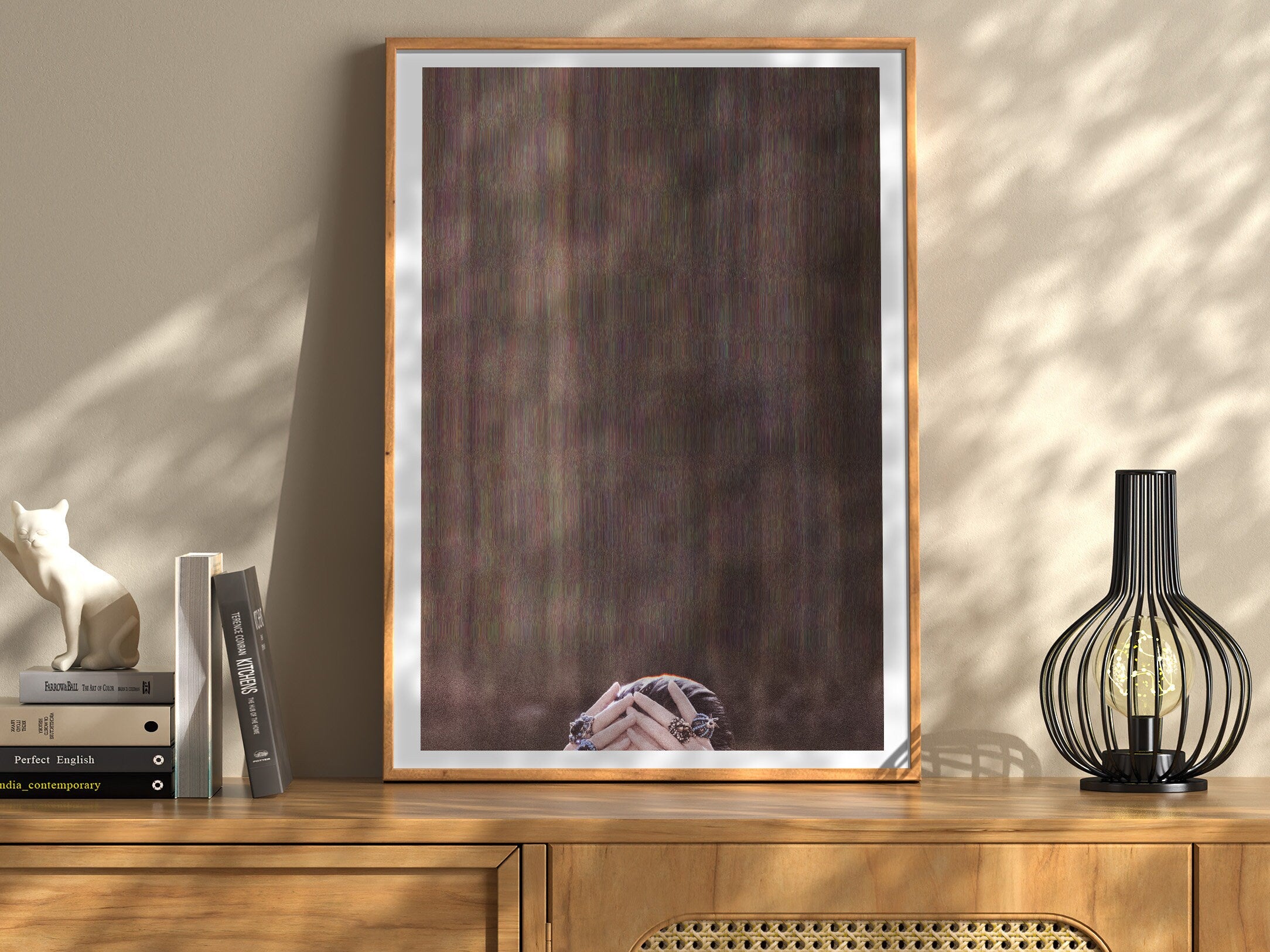 Brown Minimalist Modern Wall Art - Abstract Altered Photo Wall Decor for Living Room, Bedroom, Home, Office | Untitled (262) Giclée Print