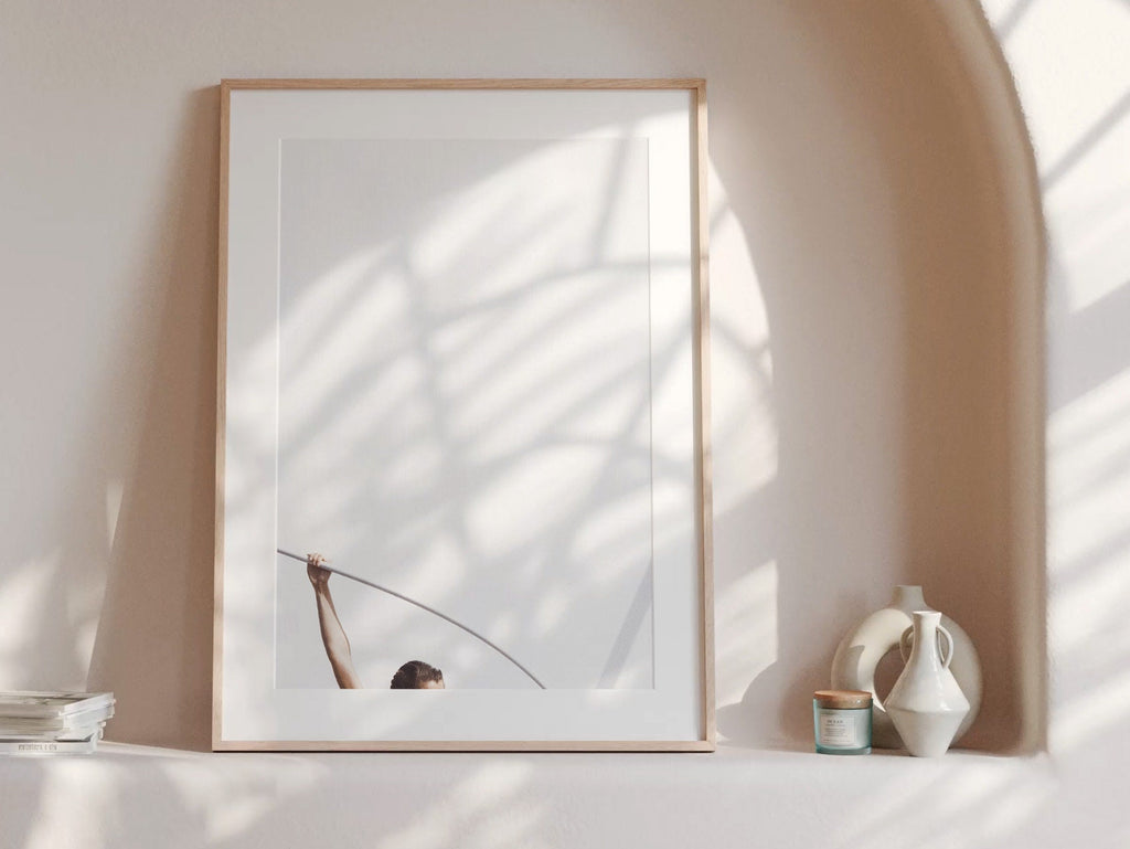 Unique Minimalist White Vertical Wall Art - Postmodern Abstract Feminist Art For Home, Office, Bedroom, Living | Untitled (265) Giclée Print