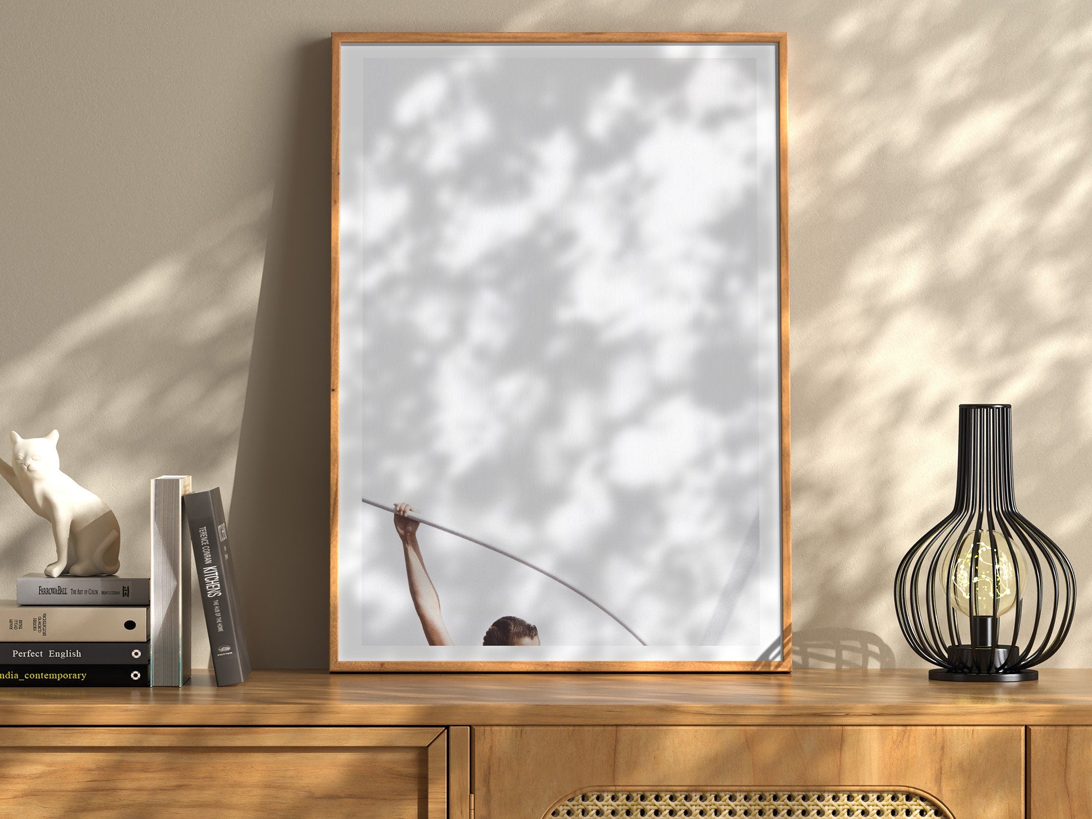 Unique Minimalist White Vertical Wall Art - Postmodern Abstract Feminist Art For Home, Office, Bedroom, Living | Untitled (265) Giclée Print