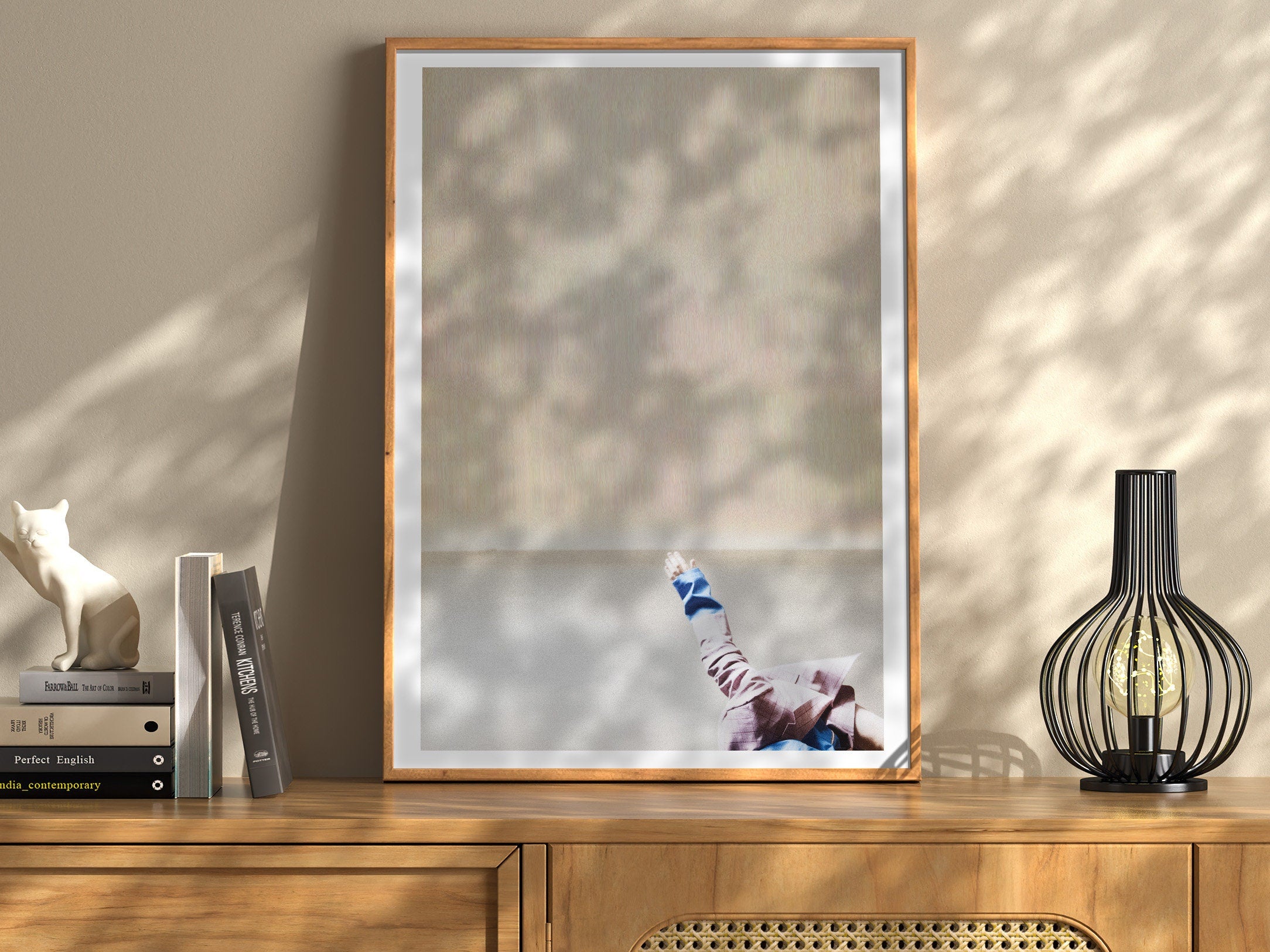 Surrealist Beige Tan Wall Art - Bohemian Neutral Minimalist Wall Decor for Home, Office, Bedroom, Bathroom | Untitled (266) Giclée Print