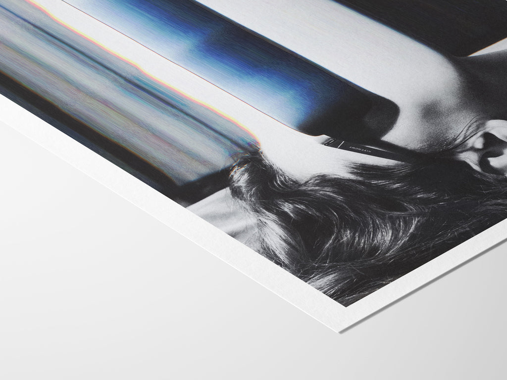 Altered Black And White Sunglasses Fashion Photo Wall Art - Eclectic, Moody, Aesthetic Decor For Home, Office | Untitled (267) Giclée Print