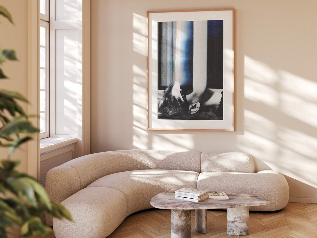 Altered Black And White Sunglasses Fashion Photo Wall Art - Eclectic, Moody, Aesthetic Decor For Home, Office | Untitled (267) Giclée Print