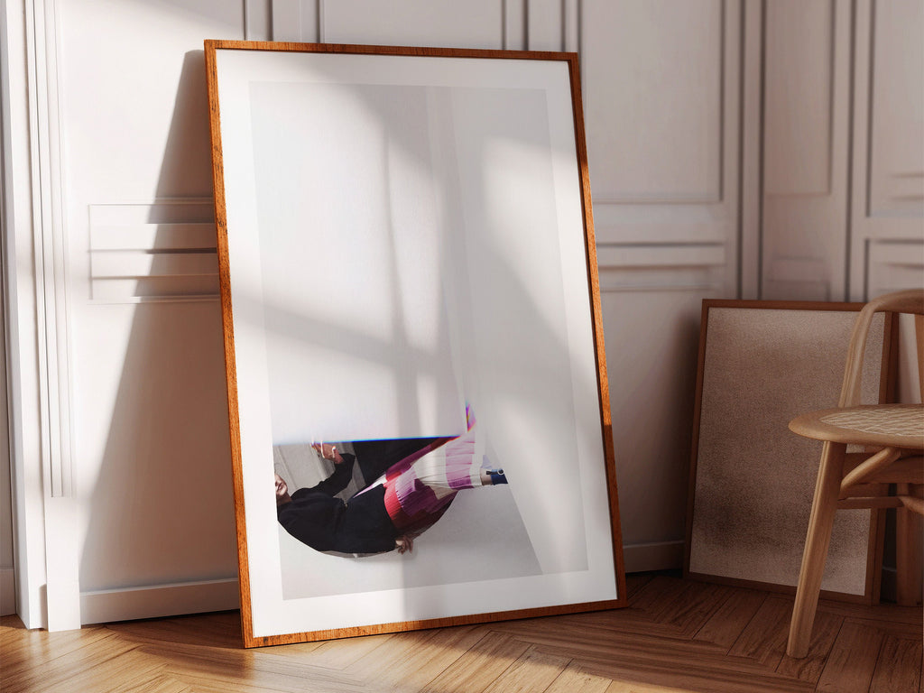 Pink & White Minimal Surrealist Wall Art - Trippy Feminine Altered Fashion Photo For Home, Office, Bedroom | Untitled (268) Giclée Print