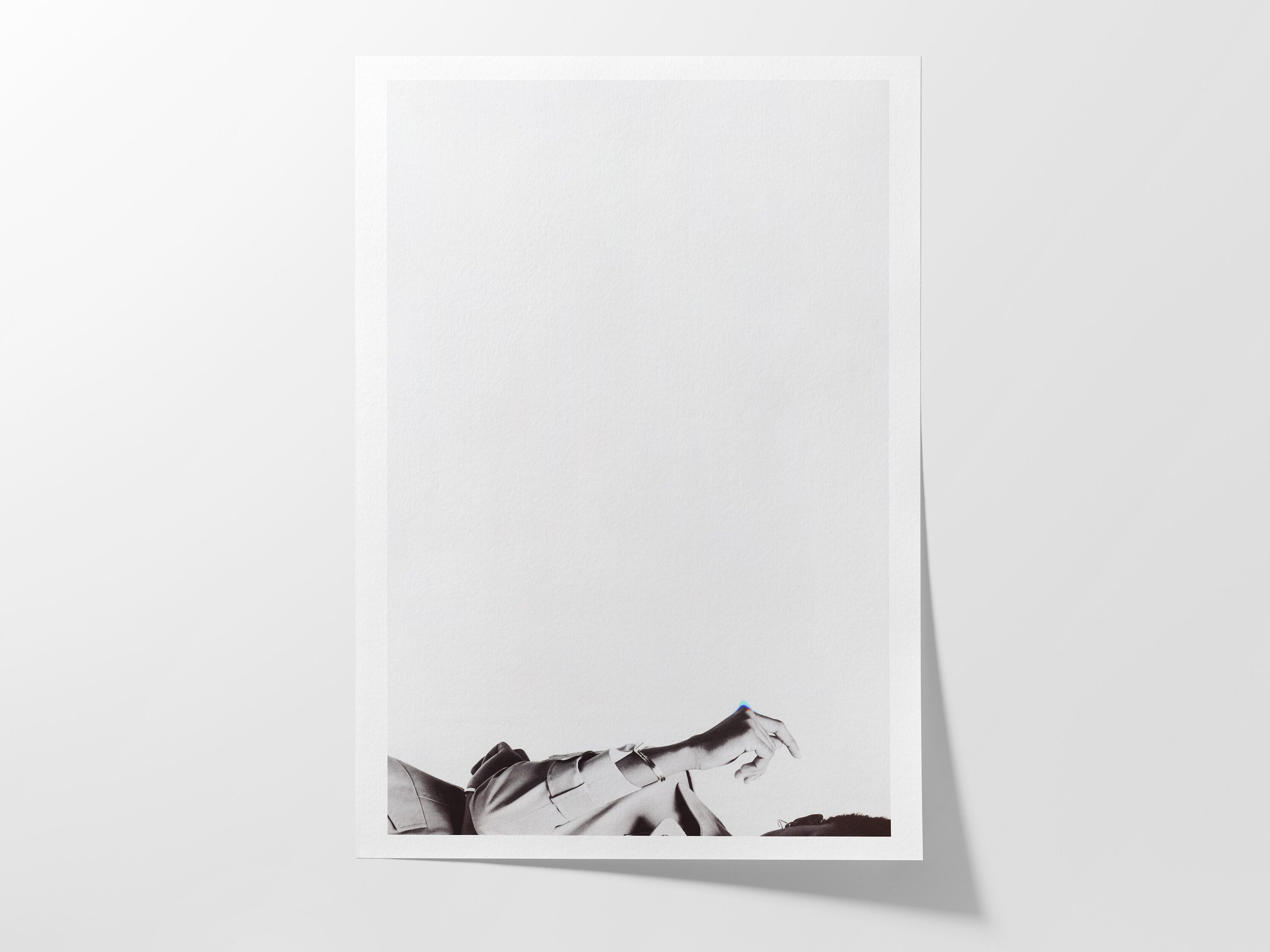 Minimalist Black and White Wall Art - Elegant Fashion Photo Grey Wall Decor For Living Room, Bedroom | Untitled (274) Giclée Print