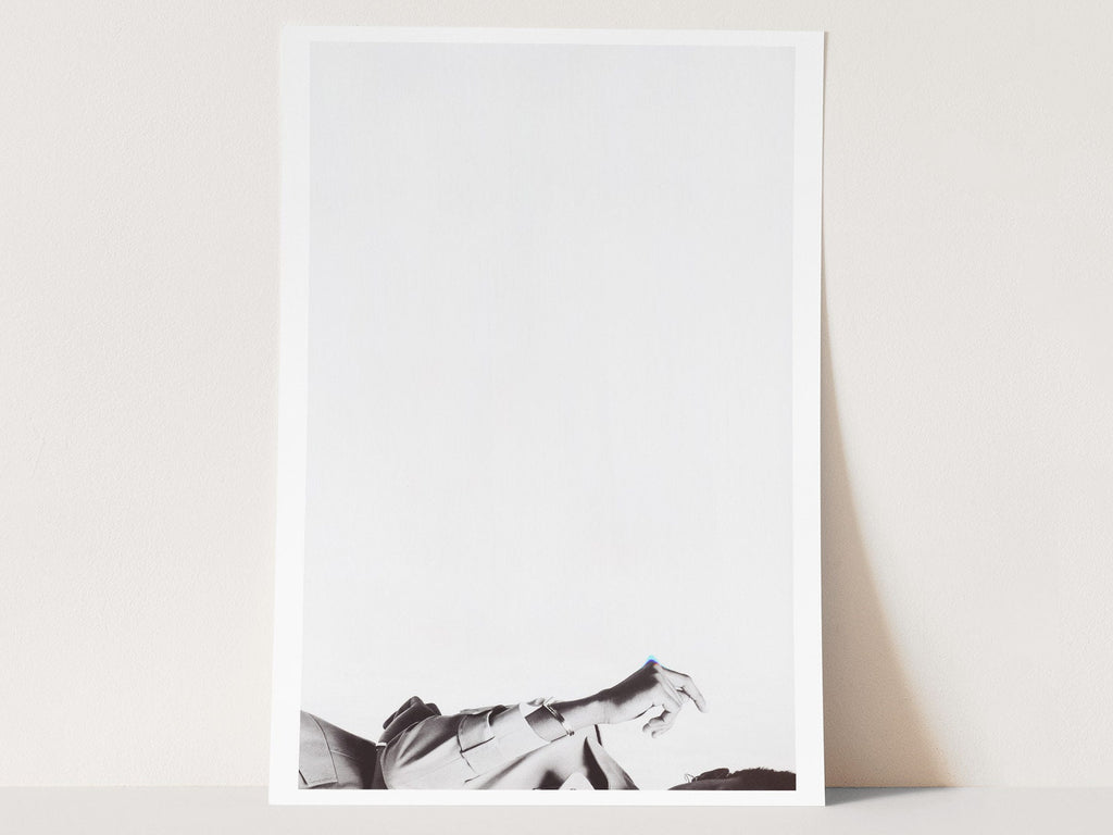 Minimalist Black and White Wall Art - Elegant Fashion Photo Grey Wall Decor For Living Room, Bedroom | Untitled (274) Giclée Print