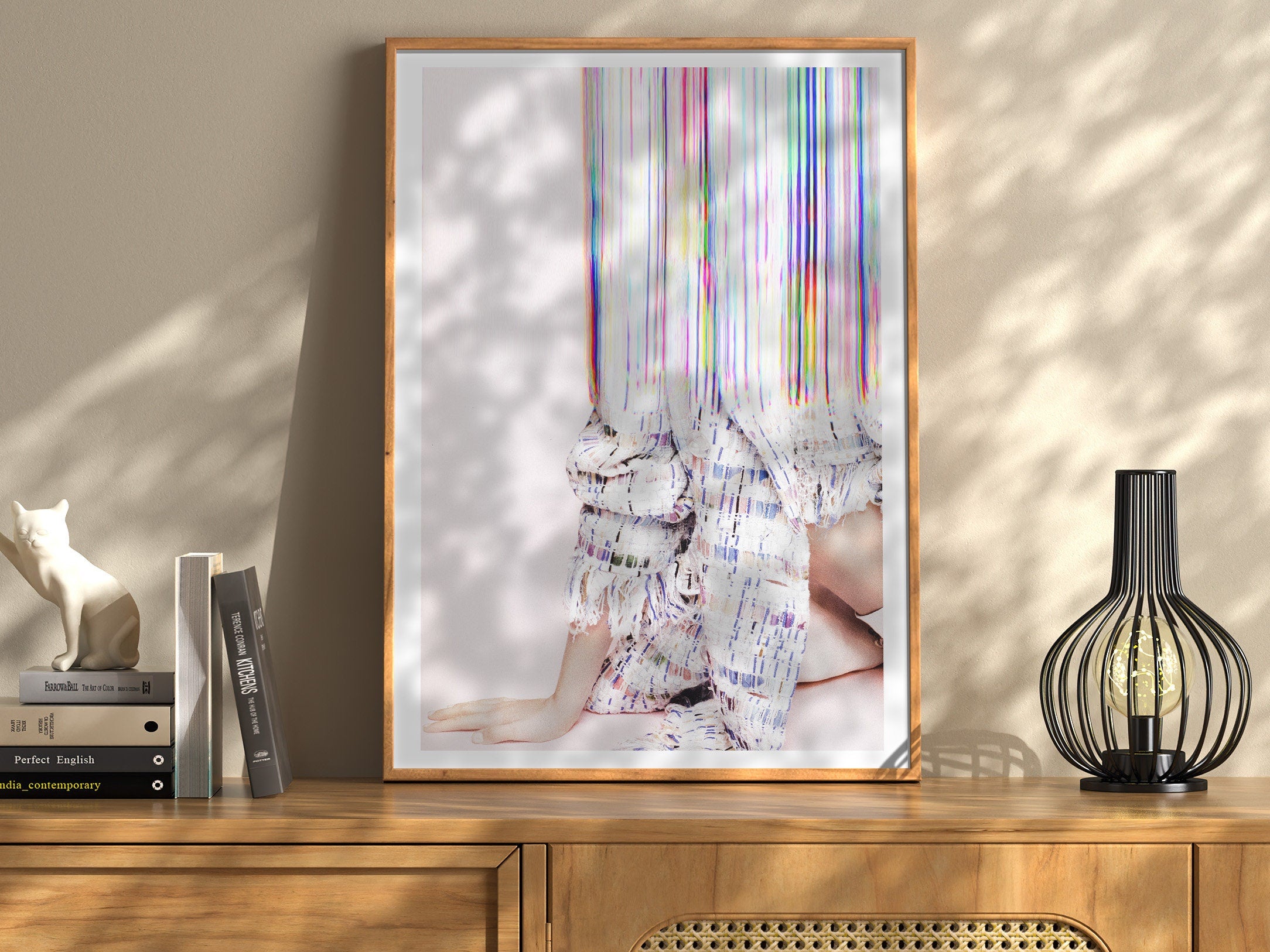 Pastel Pink Altered Fashion Photo Artwork - Feminine Wall Decor For Bedroom, Bathroom, Living Room, Office | Untitled (275) Giclée Print