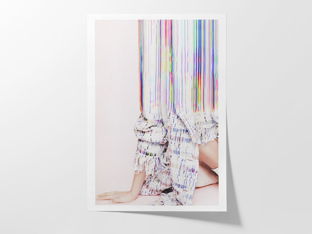 Pastel Pink Altered Fashion Photo Artwork - Feminine Wall Decor For Bedroom, Bathroom, Living Room, Office | Untitled (275) Giclée Print