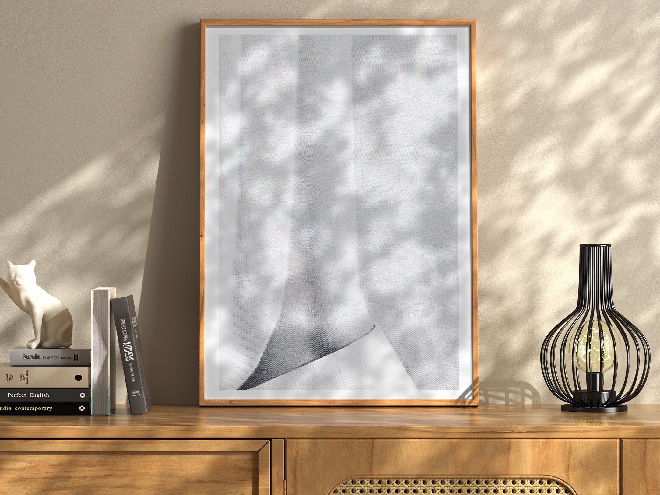 Sensual Abstract Black And White Photo Art Print - Minimal Neutral Gray Wall Decor For Bedroom, Bathroom | Untitled (276) Giclée Print