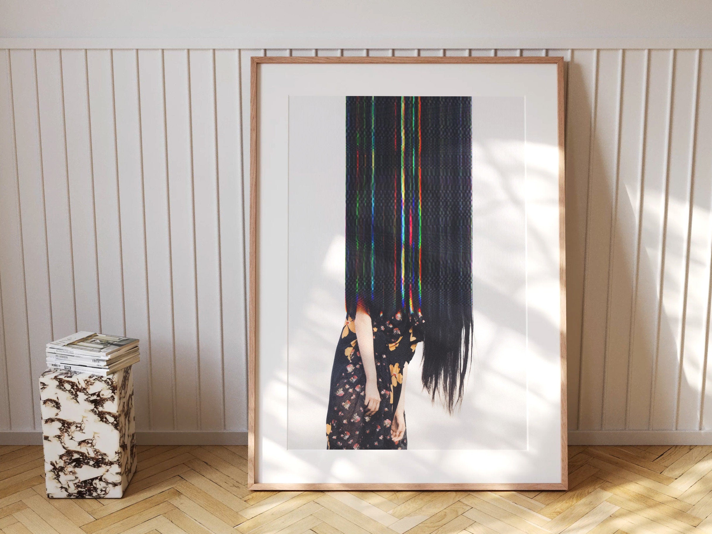 Dramatic Female Fashion Wall Art Print - Bold Stunning Art For Bohemian Living Room, Bedroom, Bathroom, Office | Untitled (277) Giclée Print
